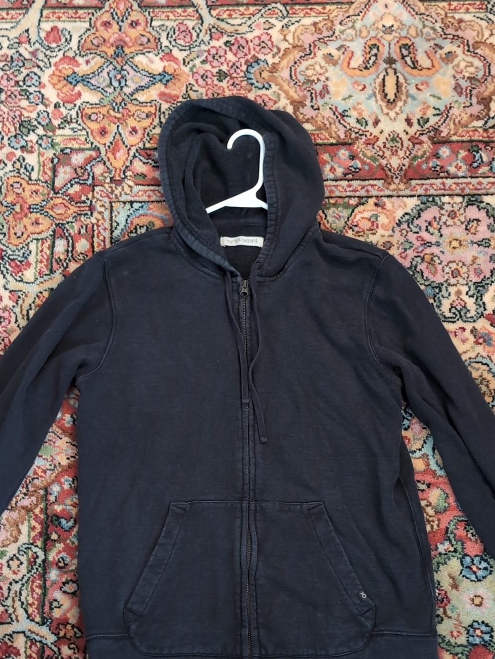 Outerknown Black Sur Full-Zip Hoodie